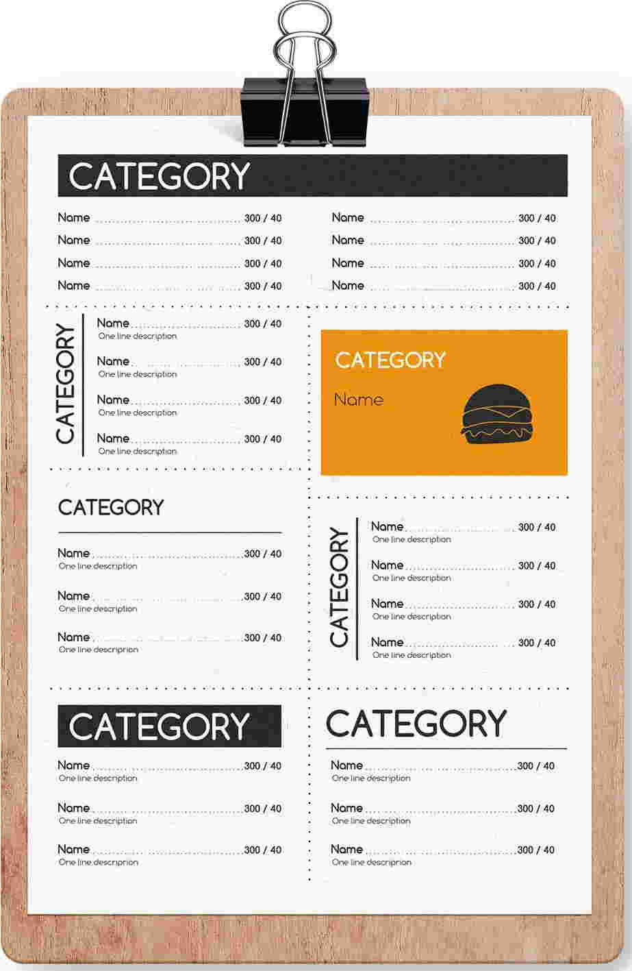 Online restaurant menu maker