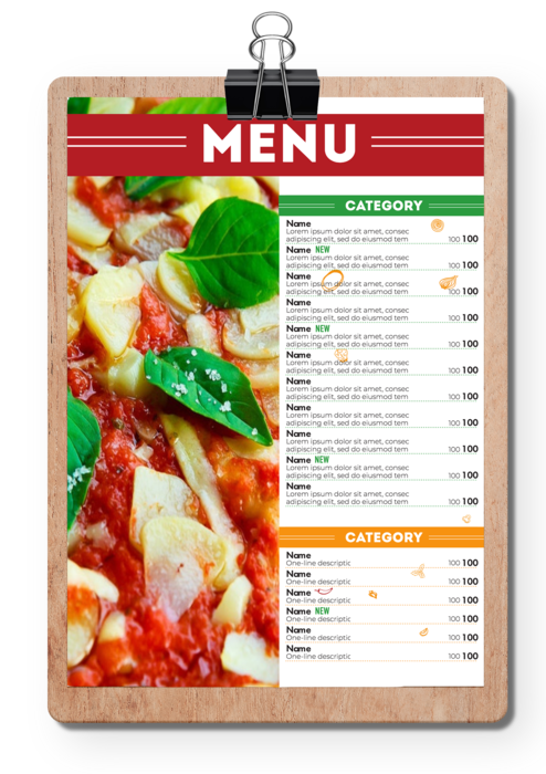 Online restaurant menu maker